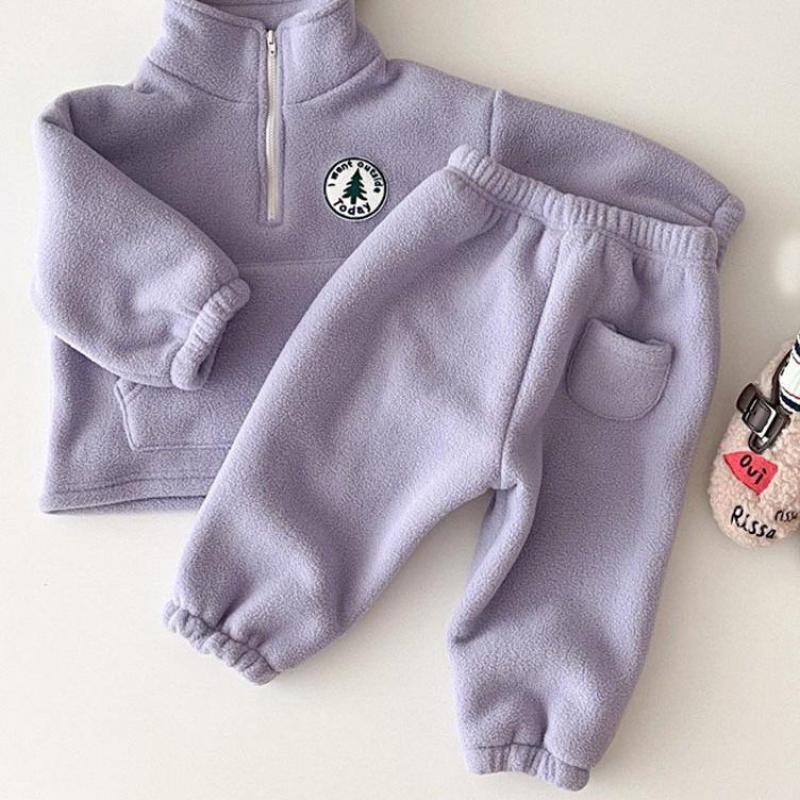 Fleece Pullover 2 Piece Set