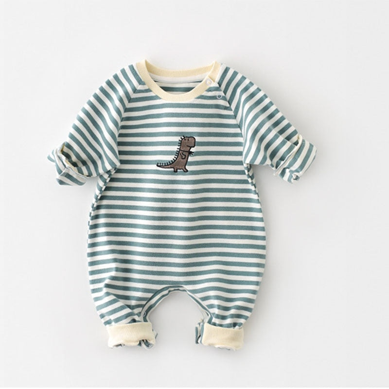 Dinosaur Embroidery Romper