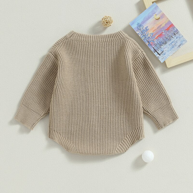 Mini Emroided Sweater Romper
