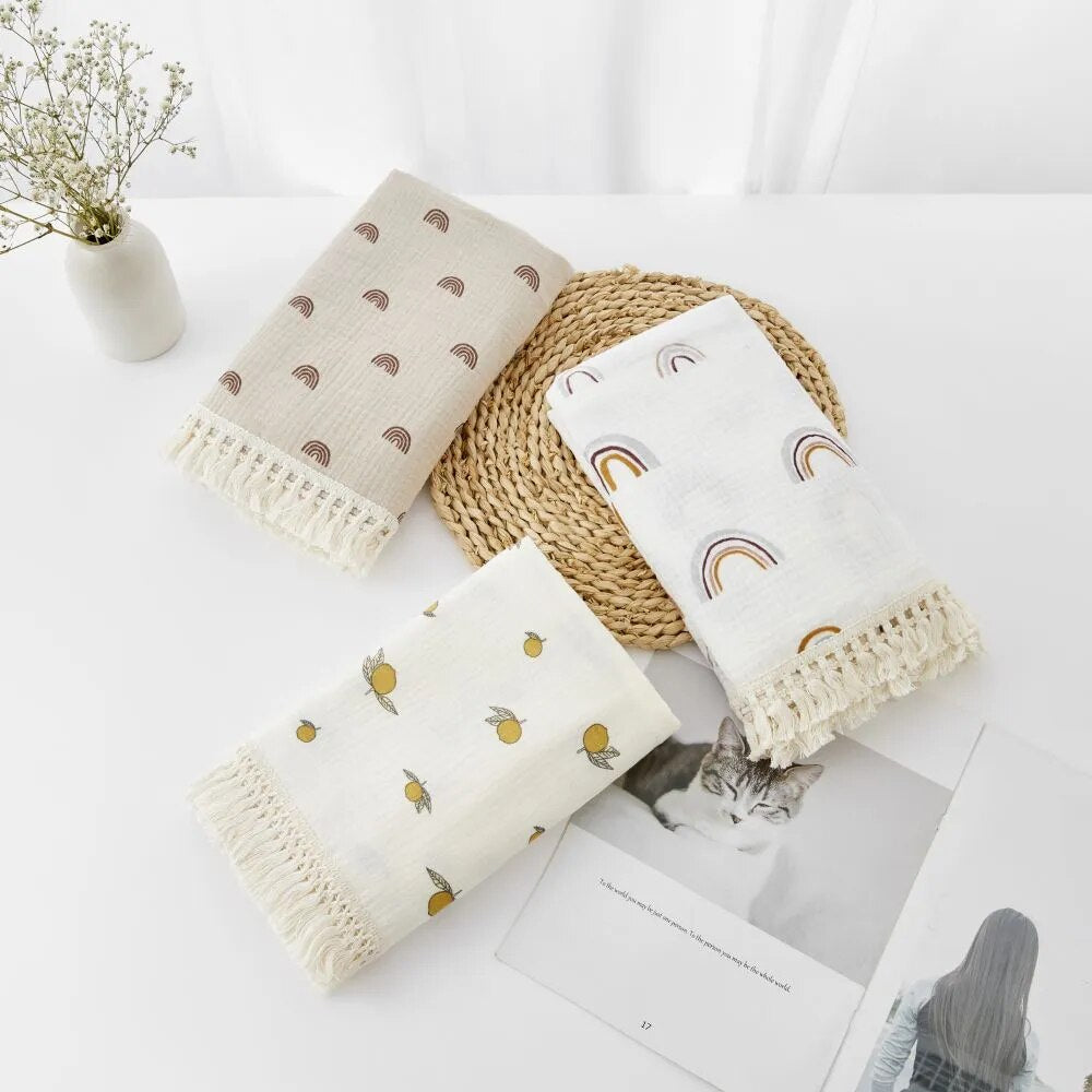 Bear Print Swaddle Blanket