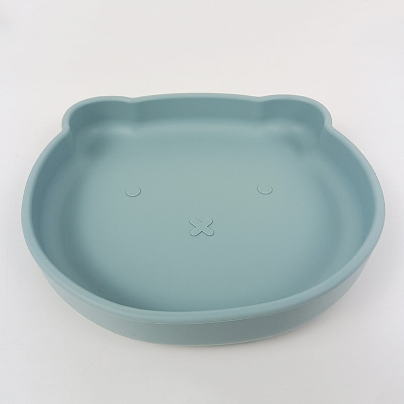 Shatter-proof Silicone Baby Bear Plate