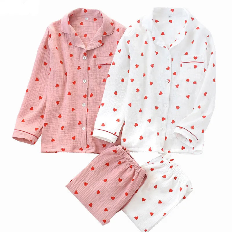Love Heart Ladies Pyjamas