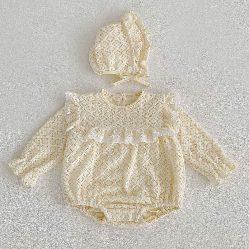 Newborn Doll Collar Romper