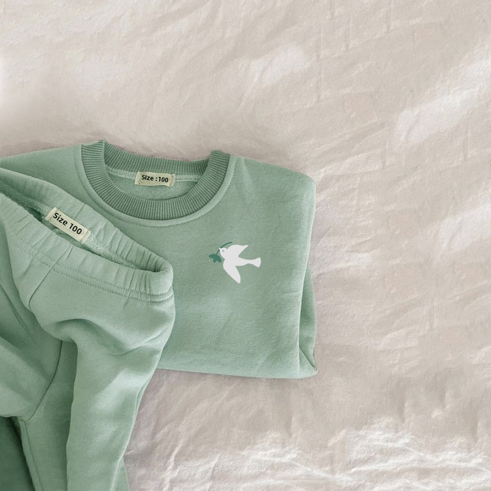 Fleece Pullover Tops + Pants