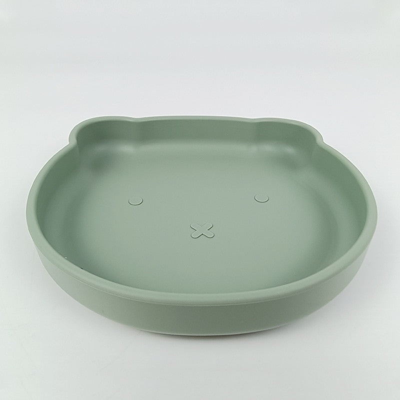 Shatter-proof Silicone Baby Bear Plate