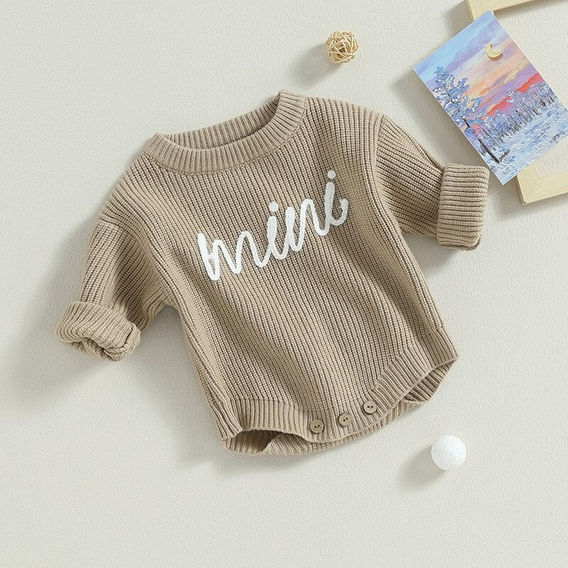 Mini Emroided Sweater Romper