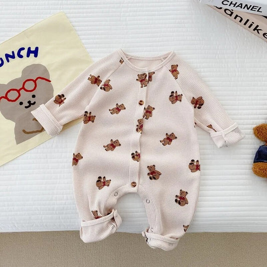 Waffle Teddy Bear Romper