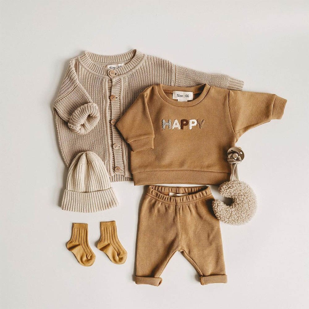 Casual Top + Child Loose Trousers 2pcs Set