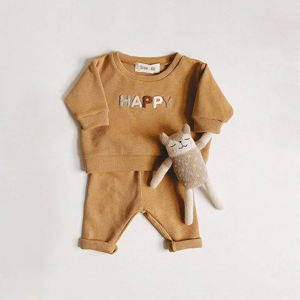 Casual Top + Child Loose Trousers 2pcs Set