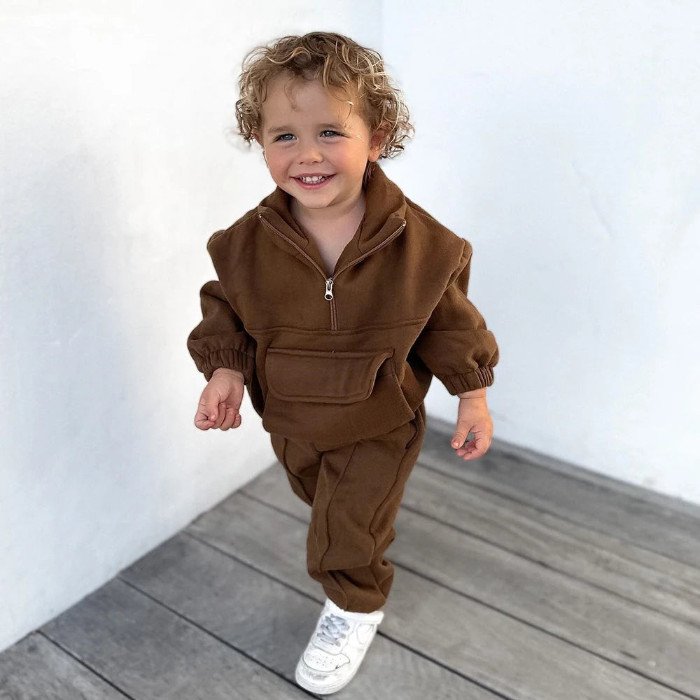 Cotton Half Zip Tracksuit