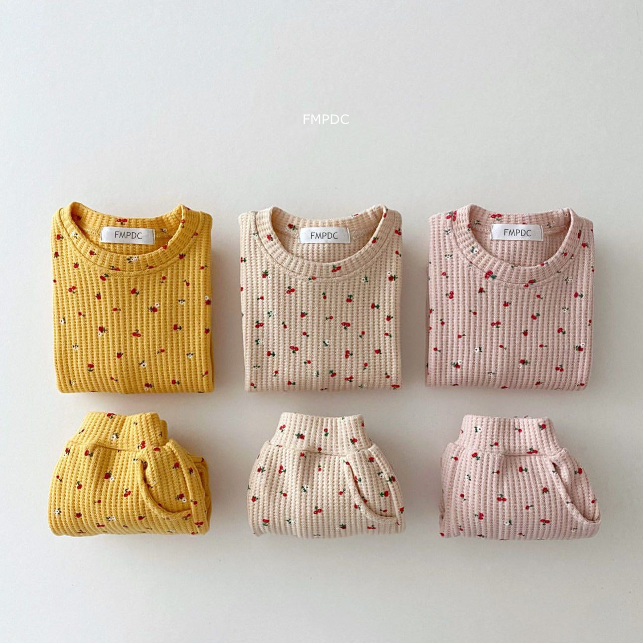 Toddler Waffle Cotton Clothes Set