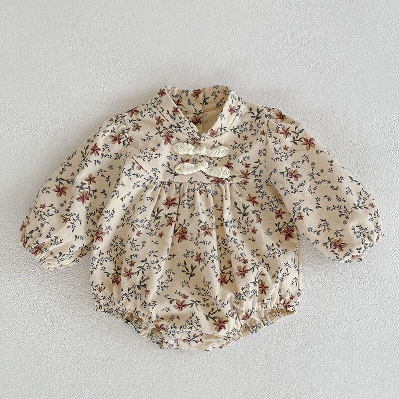 Newborn Doll Collar Romper