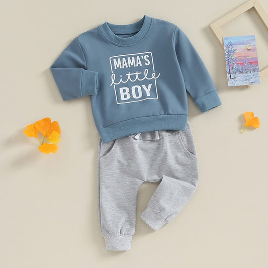 Blue Mama's Little Boy 2 Piece set