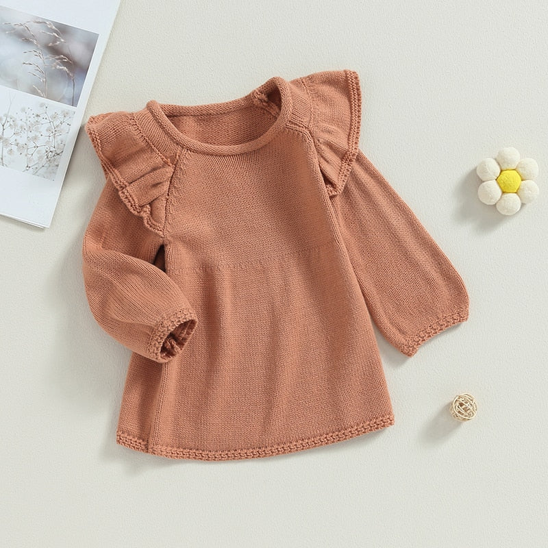 Long Sleeve Round Neck Knit Pullover